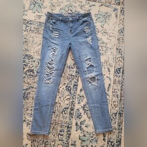 Distressed Blue Women's Jeans